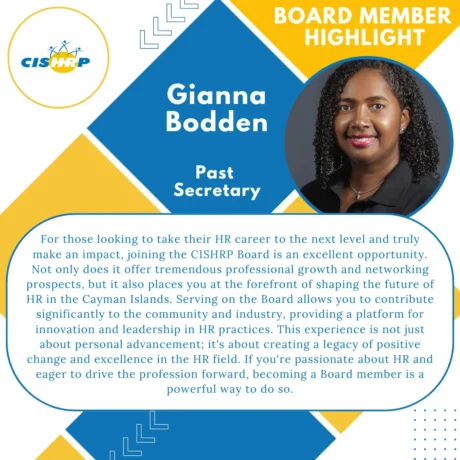 Gianna - Past Board Member Highlight Gianna - Past Board Member Highlight